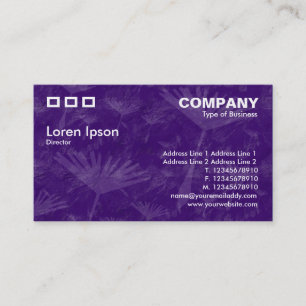 Carte De Visite Trois Rectangles - Violet foncé Dandylion Terre