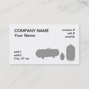 Carte De Visite trois réservoirs de propane