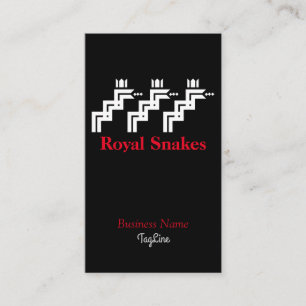 Carte De Visite Trois serpents royaux