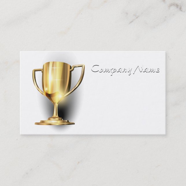 Carte De Visite Trophée d'or (Devant)