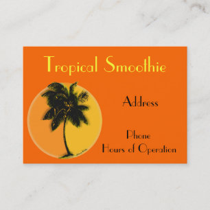 Carte de visite tropical