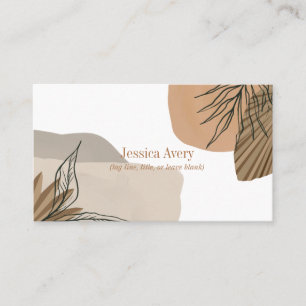 Carte de visite tropical de Terracotta Boho