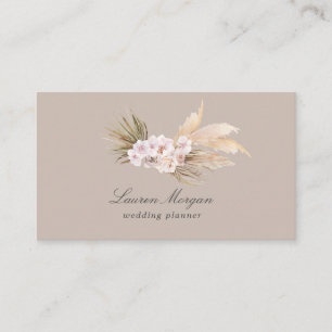 carte de visite tropical élégant floral minimalist