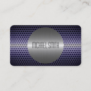Carte De Visite Trou métallique en acier inoxydable cool 2
