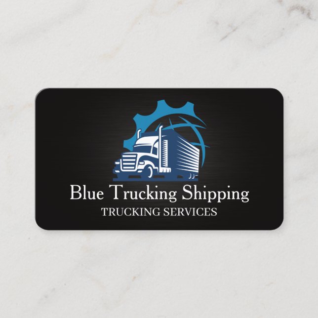 Carte De Visite Trucking Shipping Corporate Global Logo (Devant)