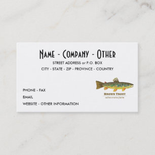 Carte De Visite truite Brown