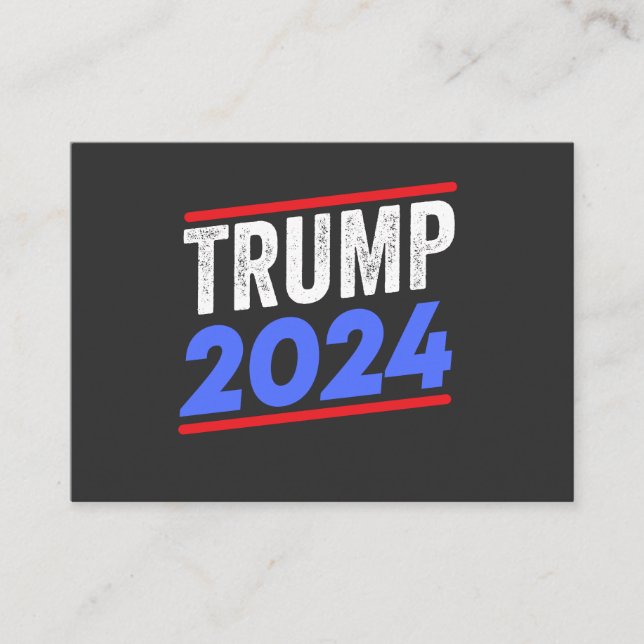 Carte De Visite Trump 2024 For President Donald Jr. Maga Election (Devant)