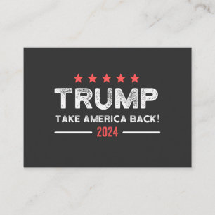 Carte De Visite Trump 2024 : Reprendre l'Amérique