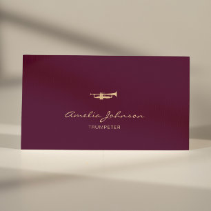 Carte De Visite Trumpet Professionnel Brass Enseignant Bourgogne