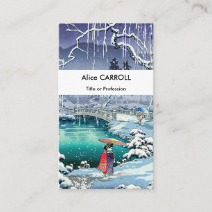 Carte De Visite Tsuchiya Koitsu - Maruyama des neiges du printemps