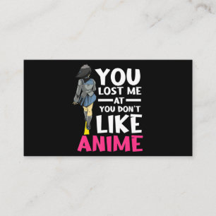 Carte De Visite Tu m'as perdu des vêtements d'animaux, manga cosp