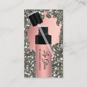 Carte De Visite Tubes à lèvres Liquide Liquide rose Gold Lip