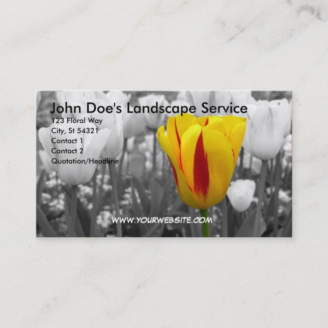 Carte de visite Tulip (Devant)