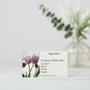 Carte De Visite Tulipes 3259