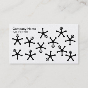 Carte De Visite Tumblers - Noir sur Blanc (Or)