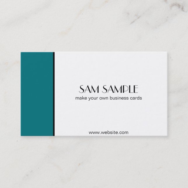Carte De Visite Turquoise (Devant)