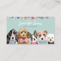  Turquoise Aquarelle Chien race Chien Groomer 