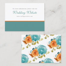 Turquoise Burange Floral Boho Site Mariage
