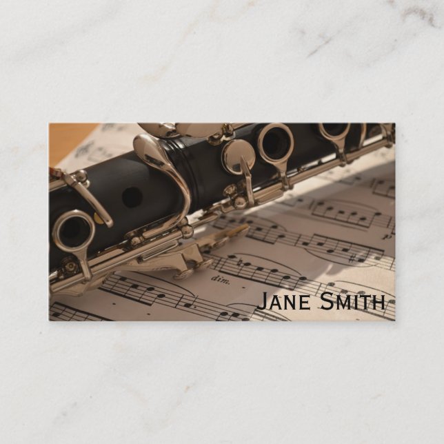 Carte De Visite Tuteur indépendant de musique de professeur de (Devant)