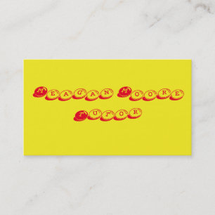 Carte De Visite Tuteur jaune et rouge