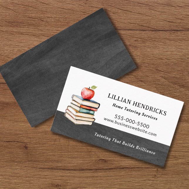 Carte De Visite  Tutor Teacher HomeSchool Education (Créateur téléchargé)