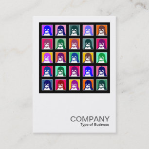 Carte De Visite Tux carré de la photo 045 - 25