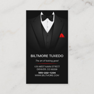 Carte De Visite Tuxedo Suit Mens Vêtements Moderne Propre