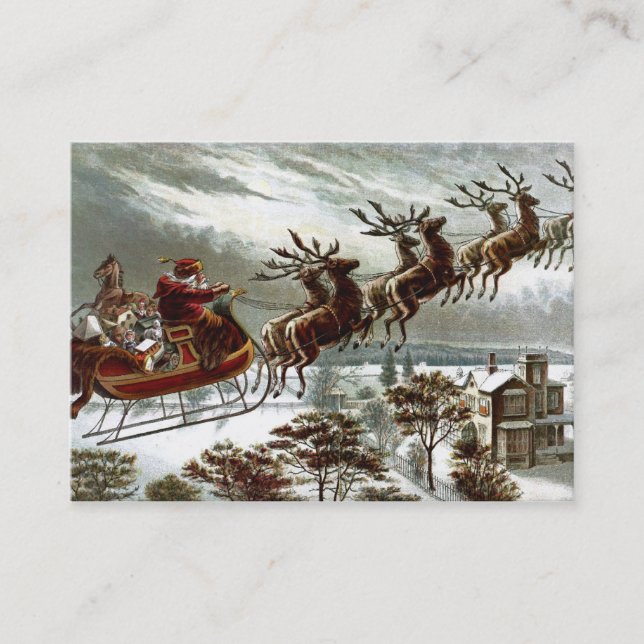 Carte De Visite Twas la nuit avant Noël (Devant)