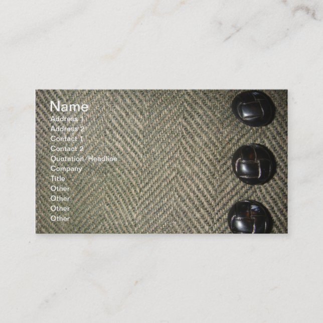 Carte De Visite Tweed (Devant)