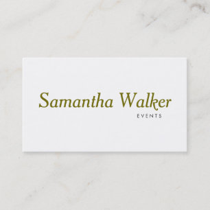 Carte De Visite Type de serif