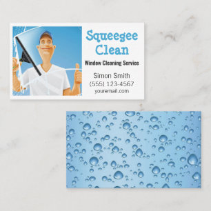 Carte De Visite Type de service de nettoyage de siège de la fenêtr