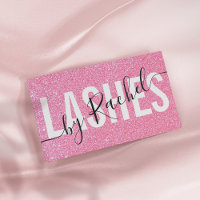 Typographie de Parties scintillant rose pâle