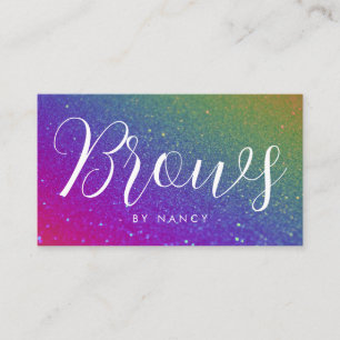 Carte De Visite Typographie des bouillons Parties scintillant arc-