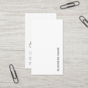 Carte De Visite Typographie du logo de votre entreprise Moderne Ve