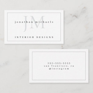 Carte De Visite Typographie Gras et Professionnel Contemporain