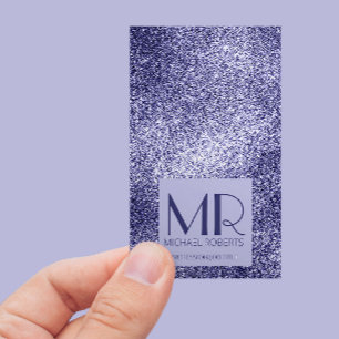 Carte De Visite Typographie métallique minimaliste moderne à huile