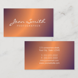 Carte De Visite Typographie Minimaliste Élégante Professionnelle