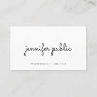 Typographie Moderne Élégant Modèle blanc mat