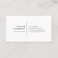 Typographie noir moderne Serif minimaliste