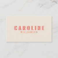 Typographie rétro rose et orange Créativité Modern