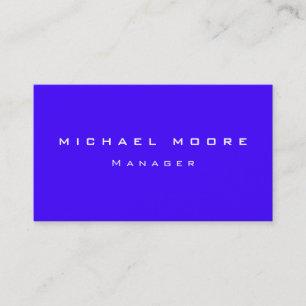 Carte de visite Ultramarine Blue Manager