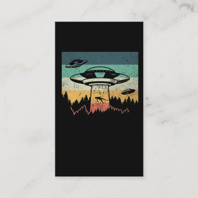 Carte De Visite Un Alien de l'OVNI rétro (Devant)