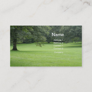 Carte De Visite Un arbre dans un domaine de vert