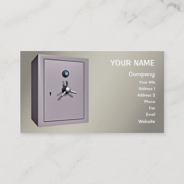 Carte De Visite Un "coffre" (Devant)