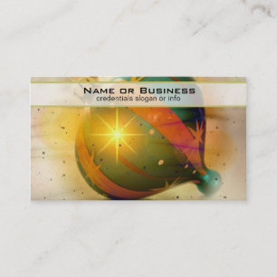 Carte De Visite Un gros ornement de Noël brillant