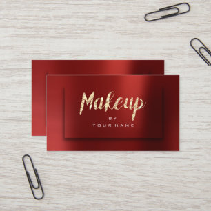 Carte De Visite Un maquilleur plus rusé 3D de Bourgogne Typograph
