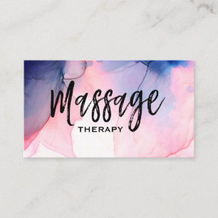 Carte De Visite ** Un massothérapeute Thérapeutique Massage Aqua