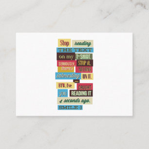 Carte De Visite Un message inspirant