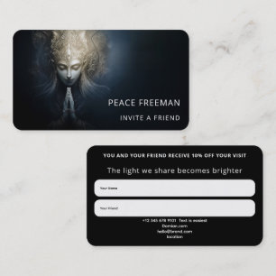Carte De Visite Un moment de grâce   Art de méditation