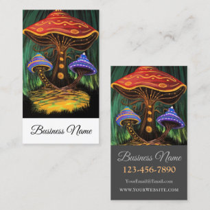 Carte De Visite Un monde de champignons